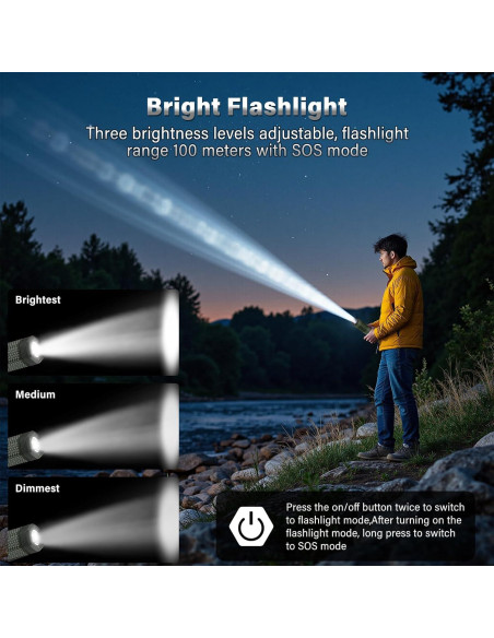 Linterna de Camping Telescópica M KARMATER 10500mAh Verde