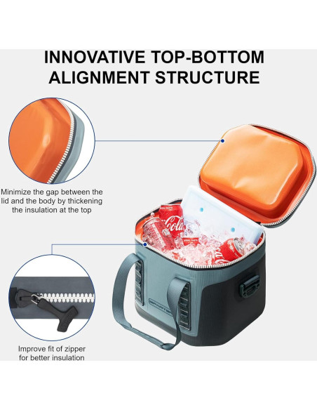 Enfriador Suave SPARTER 11L Aislado IP68 para Camping Enfriador Suave SPARTER 11L Aislado IP68 para Camping