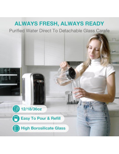 Jarra de Vidrio Portátil SimPure Y7T para Filtro de Agua 2