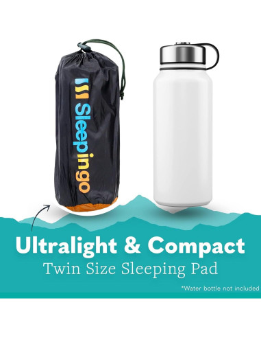 Colchoneta de Dormir Inflable Sleepingo 186.7x54.6cm Naranja