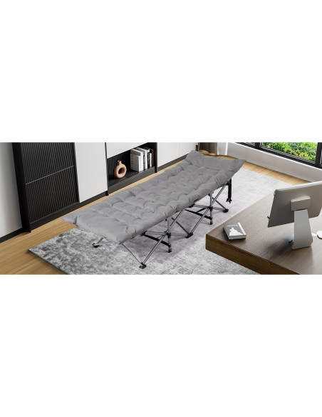 Cama Plegable para Camping VINGLI con Colchón Desmontable 1200D