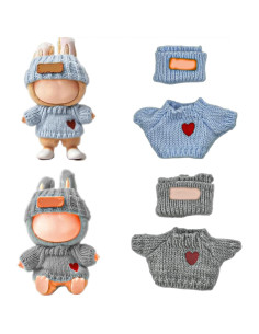 Ropa de Muñeca Hecha a Mano Genérico 4 Piezas 15-17cm 2