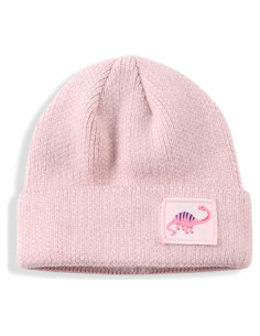 Gorro Beanie de Invierno MniJiza para Bebés 0-6 Meses Rosa