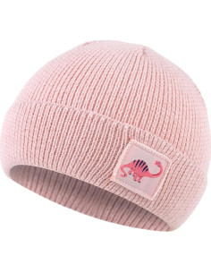 Gorro Beanie de Invierno MniJiza para Bebés 0-6 Meses Rosa 2