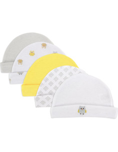Gorros de Algodón Unisex para Bebés Luvable Friends 0-6 Meses 2