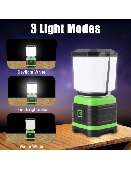 Lámpara LED de Camping Lichamp, 500 Lúmenes, Batería AA, 2 Pzas