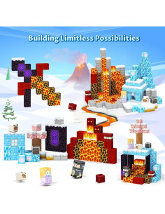 Bloques Magnéticos Hiwawind 80 Piezas Juguetes Educativos 3-14 Años 2