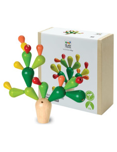 PlanToys Cactus Equilibrante | Juguete Montessori 3+ Años