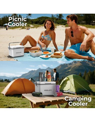 Enfriador Personal Portátil POOLACC 6.34qt Aislado para Piscina