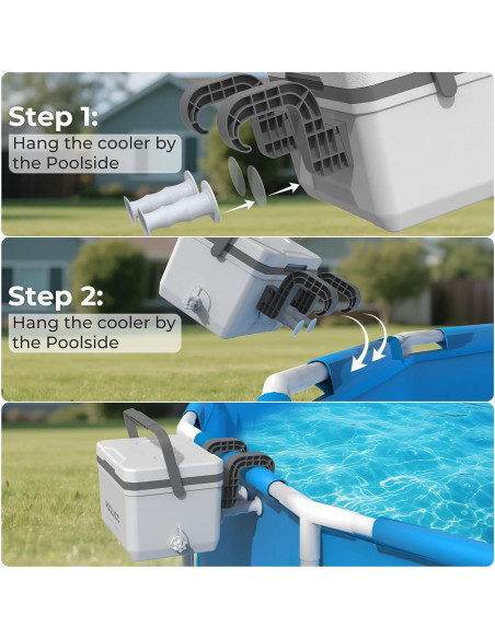 Enfriador Personal Portátil POOLACC 6.34qt Aislado para Piscina