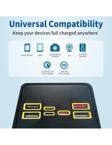 Banco de Energía Solar 50000mAh Zhimingbaihuo Cargador Rápido