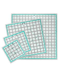 4 Piezas Regla de Acolchado Cuadrada MANUFORE 32-12 cm Acrílica