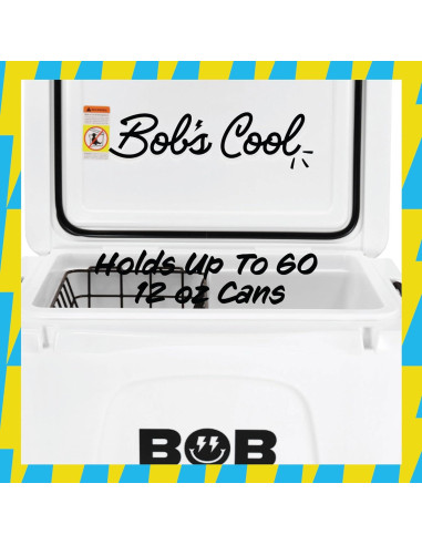 Enfriador Duro BOB EL ENFRIADOR CO 50Qt Blanco 60 Latas