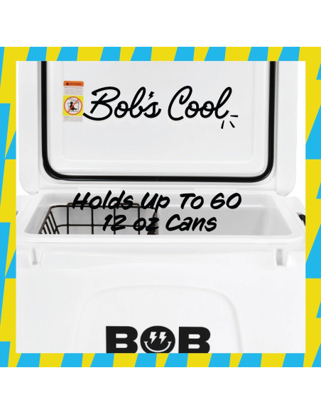 Enfriador Duro BOB EL ENFRIADOR CO 50Qt Blanco 60 Latas