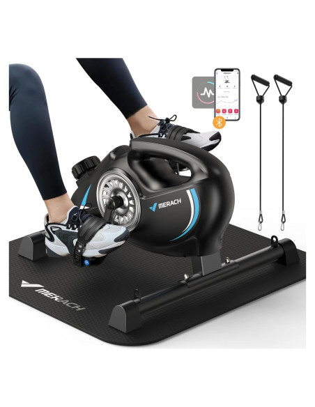 Ejercitador de Pedales MERACH Mini Magnético 3 en 1 con App