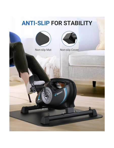 Ejercitador de Pedales MERACH Mini Magnético 3 en 1 con App