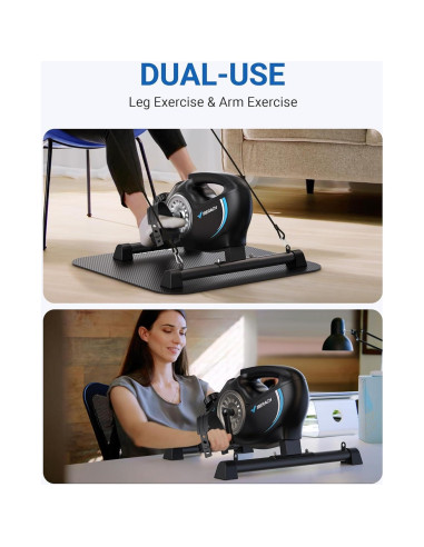 Ejercitador de Pedales MERACH Mini Magnético 3 en 1 con App