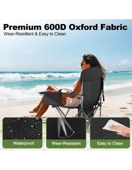 Sillas de Camping Plegables VTOY con Bolsa de Enfriamiento