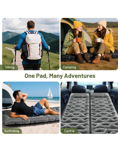 Colchón Inflable KASBAH 200x75 cm 15 cm Grosor con Bomba