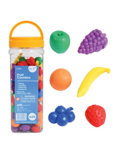 Contadores de Frutas EDX Education - Set de 108 Piezas para Aprendizaje