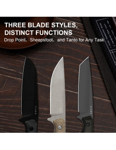 Cuchillo Fijo Kizer Begleiter Fix 20 cm 3V con Funda Kydex 2