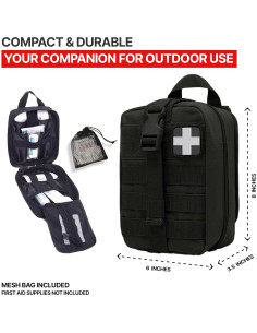 Bolsa Médica Táctica Orca Tactical IFAK Rip Away Negra 2