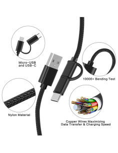 Cargador USB-C y Micro para altavoces Bose SoundLink 2