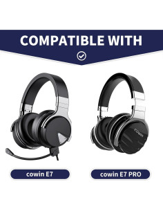 Cojines de Repuesto Damex para Auriculares Cowin E7/E7 Pro Negro 2