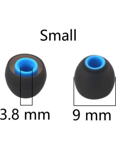 12 Puntas de Repuesto BLLQ para Auriculares In-Ear 3.8mm 2