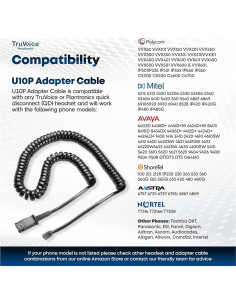 Auricular TruVoice HD-350 con Reducción de Ruido y U10P 2