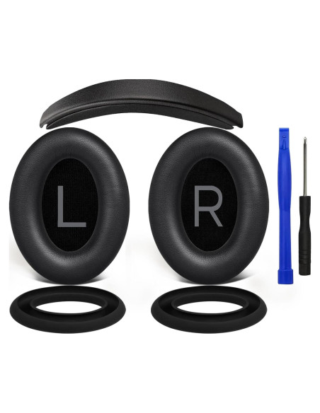 Kit de Reemplazo SOULWIT para Auriculares Bose QC45/QC35 - Negro