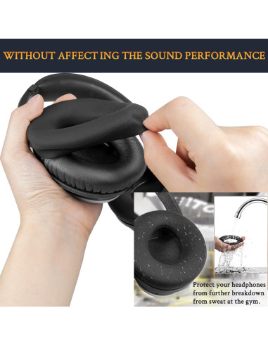 Kit de Reemplazo SOULWIT para Auriculares Bose QC45/QC35 - Negro