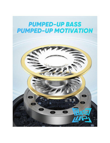 Auriculares con cable 3.5mm TOPAUX, sonido HiFi, micrófono