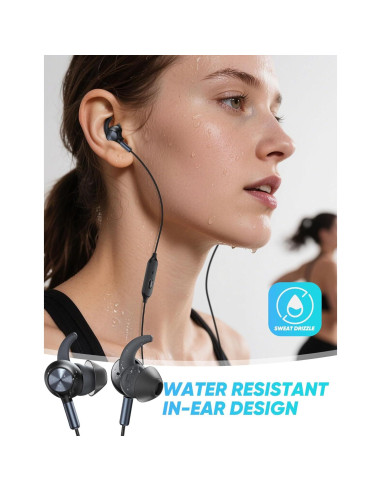 Auriculares con cable 3.5mm TOPAUX, sonido HiFi, micrófono