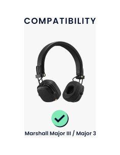 Almohadillas de Reemplazo kwmobile para Marshall Major III - Marrón 2