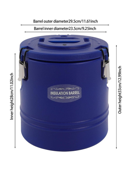 Enfriador de Bebidas Aislado Bokknppo 40L Azul Portátil