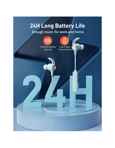 Auriculares Inalámbricos Hsoipn BH032 Bluetooth 5.2 IPX7 16H