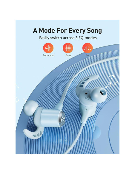 Auriculares Inalámbricos Hsoipn BH032 Bluetooth 5.2 IPX7 16H