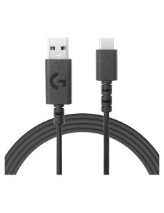 Cable de carga USB C 1.8m NoirVogel para Logitech G502X/G Pro