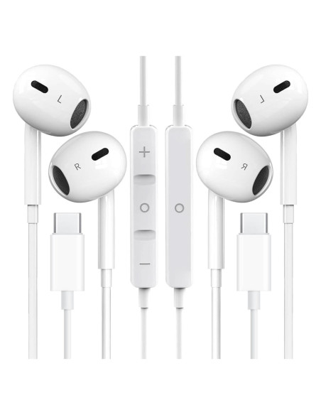 Auriculares USB C HiFi Estéreo Case Logic - 2 Paquetes