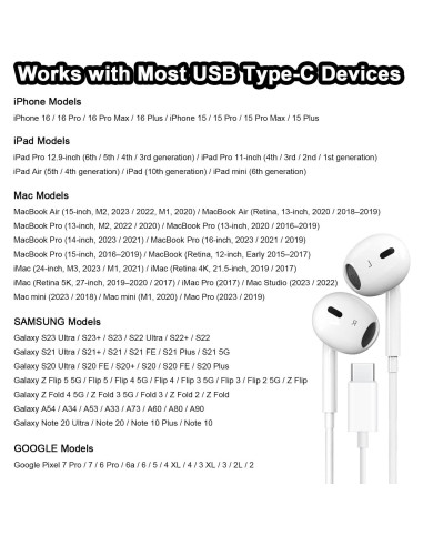 Auriculares USB C HiFi Estéreo Case Logic - 2 Paquetes
