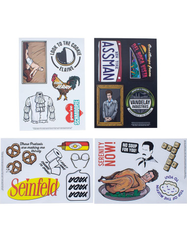 Calcomanías de Vinilo Paladone Seinfeld - 20 Reutilizables