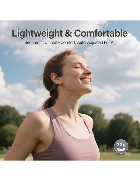 Auriculares de Conducción Ósea Cevinily HS1 Bluetooth 5.4 IPX5