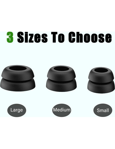 Consejos de Silicona Doble Brida Luckvan para Auriculares Beats