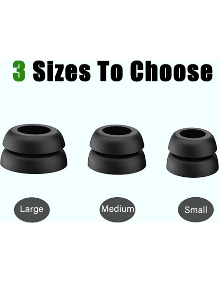 Consejos de Silicona Doble Brida Luckvan para Auriculares Beats