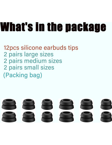 Consejos de Silicona Doble Brida Luckvan para Auriculares Beats