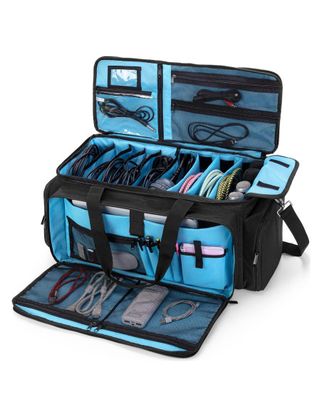 Bolsa Grande para DJ HODRANT con Divisores y Acolchado 52x23x26 cm