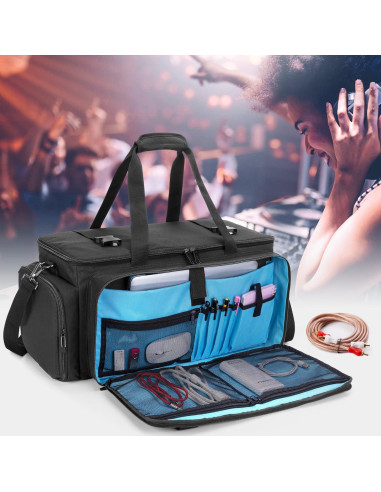 Bolsa Grande para DJ HODRANT con Divisores y Acolchado 52x23x26 cm