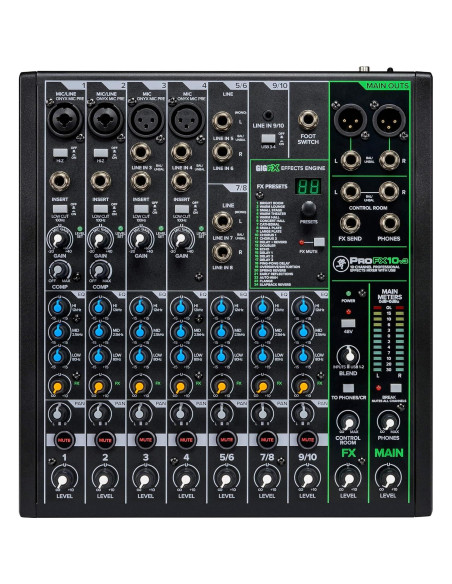 Mackie ProFX10v3 Mezclador Analógico 10 Canales USB con FX