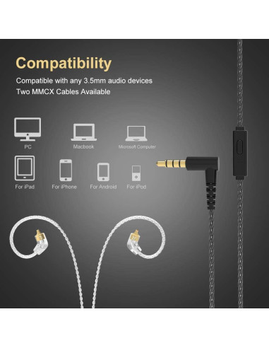 Auriculares in-Ear BASN Metalen con Aislamiento de Ruido